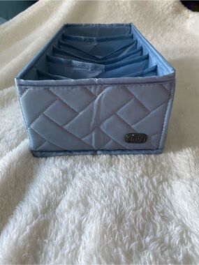 Lug Quilted Fabric Drawer Organizer - Light Blue set of 4